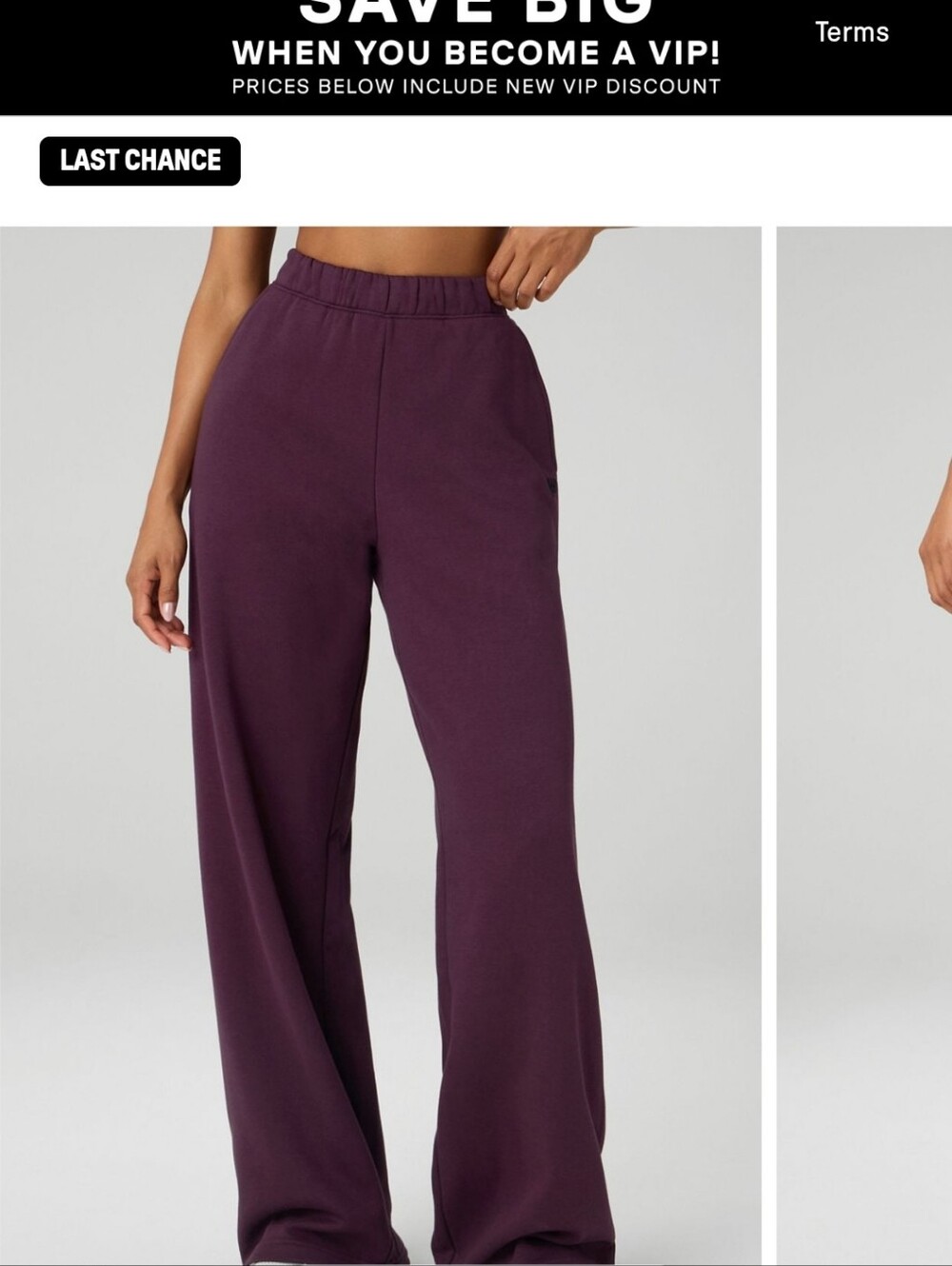 Fabletics Cozy Fleece Wide Leg Sweatpant